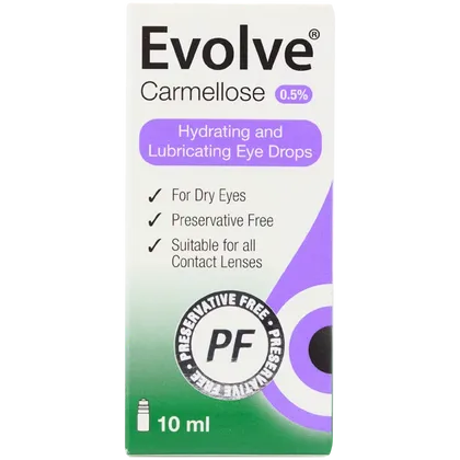 Evolve Carmellose 0.5% Hydrating and Lubricating Eye Drops 10ml