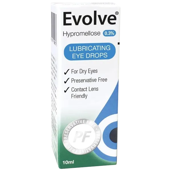 Evolve Hypromellose 0.3% Lubricating Eye Drops 10ml