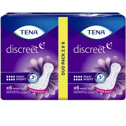 TENA Discreet Maxi Night Duo Pack of 6 (12)