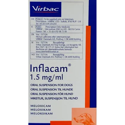 Inflacam Oral Suspension for Dog 1.5mg/ml 42ml