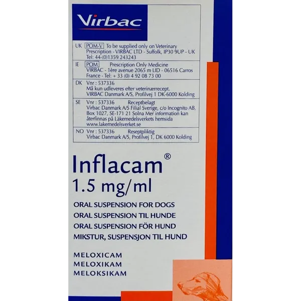 Inflacam Oral Suspension for Dog 1.5mg/ml 42ml