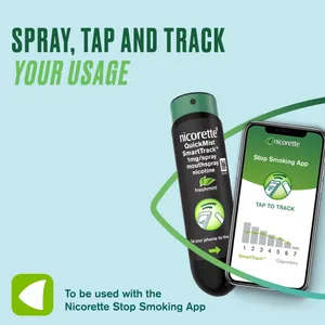 Nicorette® QuickMist SmartTrack 1mg/Spray Mouthspray Nicotine Freshmint 2 x 150 Spray (Stop Smoking Aid)