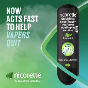 Nicorette® QuickMist SmartTrack 1mg/Spray Mouthspray Nicotine Freshmint 150 Sprays (Stop Smoking Aid)