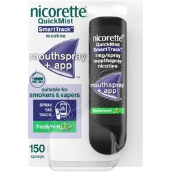 Nicorette® QuickMist SmartTrack 1mg/Spray Mouthspray Nicotine Freshmint 150 Sprays (Stop Smoking Aid)