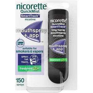 Nicorette® QuickMist SmartTrack 1mg/Spray Mouthspray Nicotine Freshmint 150 Sprays (Stop Smoking Aid)