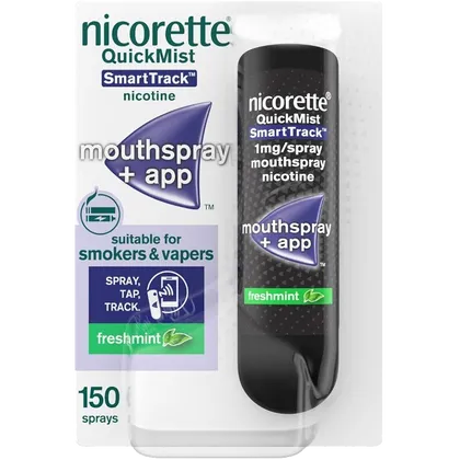 Nicorette® QuickMist SmartTrack 1mg/Spray Mouthspray Nicotine Freshmint 150 Sprays (Stop Smoking Aid)