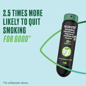 Nicorette® QuickMist SmartTrack 1mg/Spray Mouthspray Nicotine Freshmint 150 Sprays (Stop Smoking Aid)
