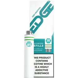 EDGE Cartomiser Refills 18mg Very Menthol Flavour Pack of 3