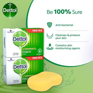 Dettol Original Anti-Bacterial Bar Soap 100g Twin Pack