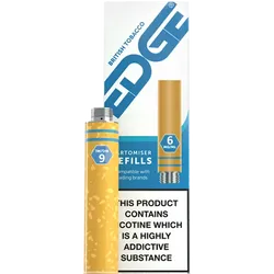 EDGE Cartomiser Refills 6mg British Tobacco Flavour Pack of 3 (20 Packs)