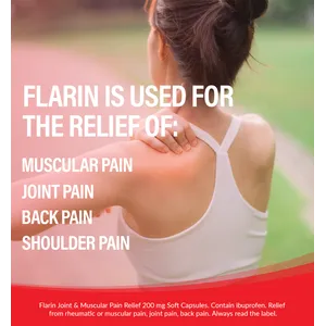 Flarin Joint & Muscular Pain Relief Soft Capsules Pack of 12
