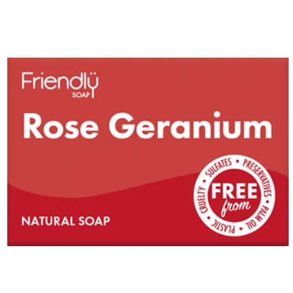 Friendly Soap Rose Geranium Soap 95g