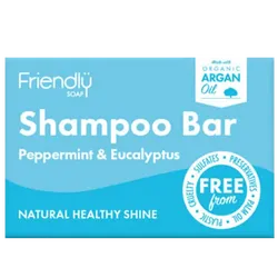 Friendly Soap Peppermint & Eucalyptus Shampoo Bar 95g