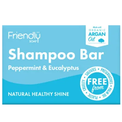 Friendly Soap Peppermint & Eucalyptus Shampoo Bar 95g