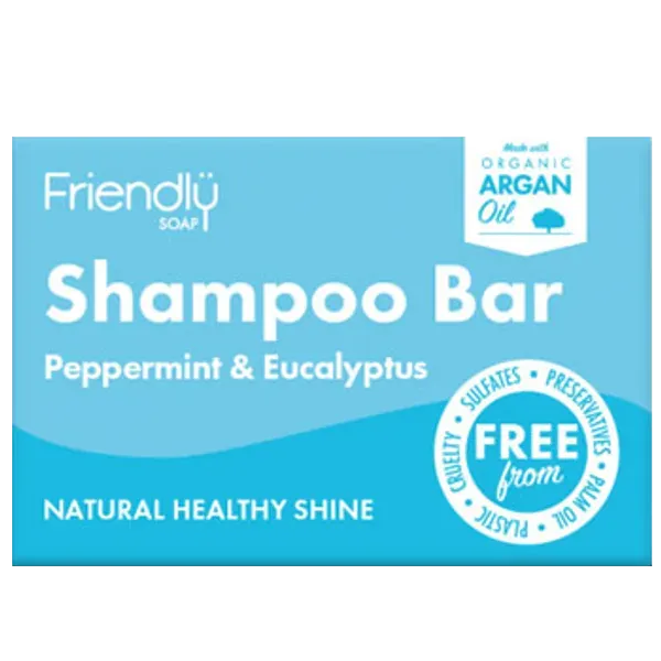 Friendly Soap Peppermint & Eucalyptus Shampoo Bar 95g