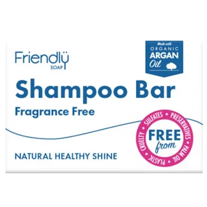 Friendly Soap Shampoo Bar Fragrance Free 95g
