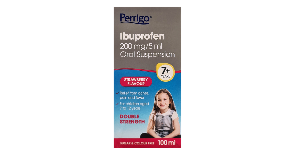 Ibuprofen 200mg/5ml Sugar Free Oral Suspension 100ml