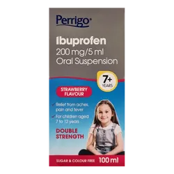 Ibuprofen 200mg/5ml Sugar Free Oral Suspension 100ml