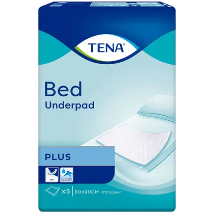 TENA Bed Underpad Plus 60cm x 90cm Pack of 5