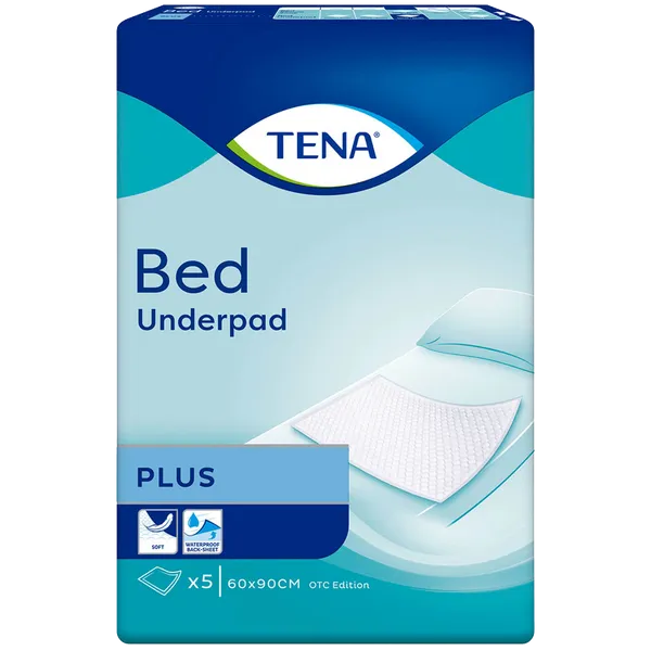TENA Bed Underpad Plus 60cm x 90cm Pack of 5