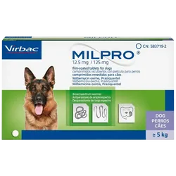 Milpro for Dogs Tablet 12.5mg/125mg