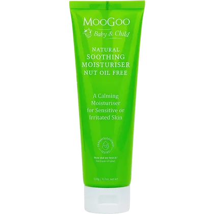MooGoo Baby & Child Natural Soothing Moisturiser Nut Oil Free 120g