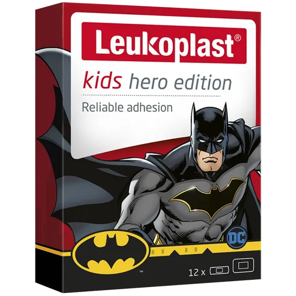 Leukoplast Kids Hero Edition Batman Plasters Pack of 12