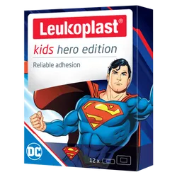 Leukoplast Kids Hero Edition Superman Plasters Pack of 12