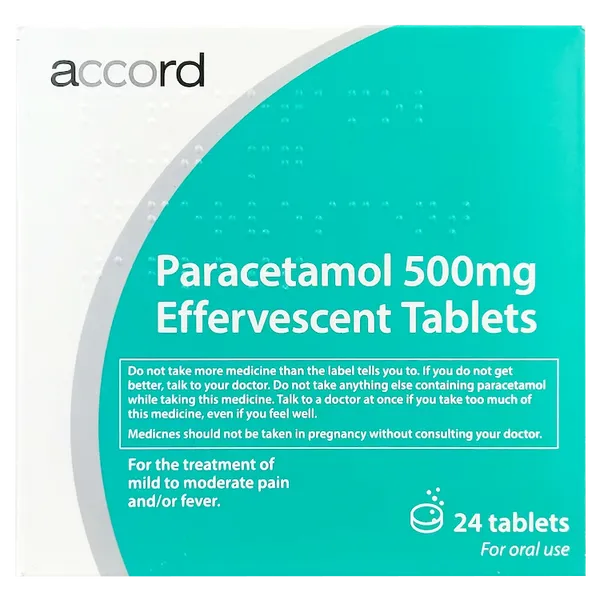 Paracetamol 500mg Effervescent Tablets Pack of 24