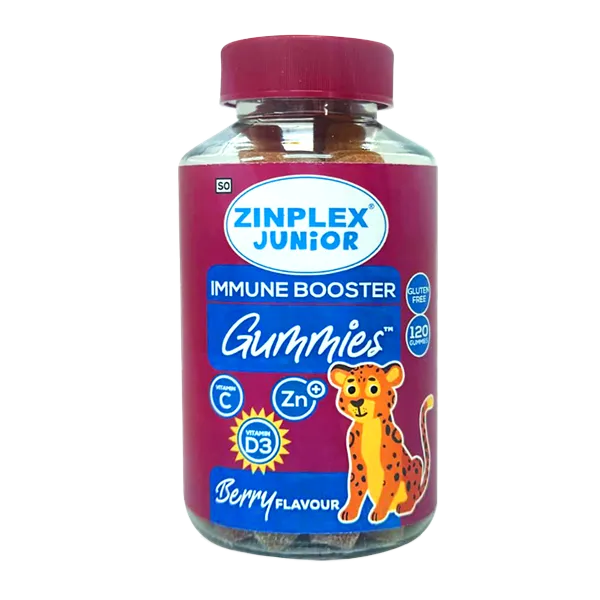 Zinplex Junior Immune Booster Berry Gummies Pack of 120