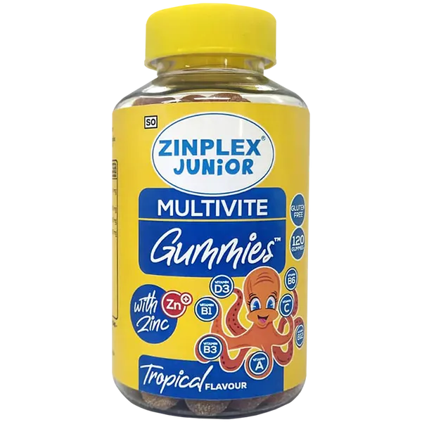 Zinplex Junior Multivite Gummies Pack of 120