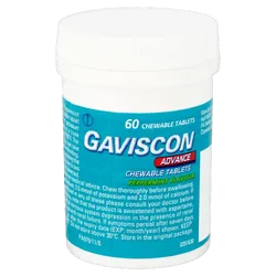 Gaviscon Advance Peppermint Chewable Tablets Pack of 60