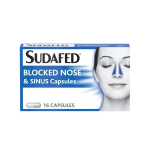 Sudafed Blocked Nose & Sinus Capsules Pack of 16