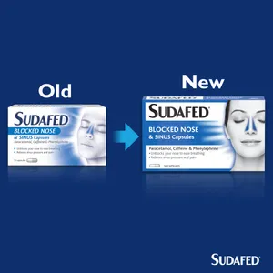 Sudafed Blocked Nose & Sinus Capsules Pack of 16