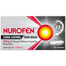 Nurofen Long Lasting Pain Relief 300mg Capsules Pack of 24