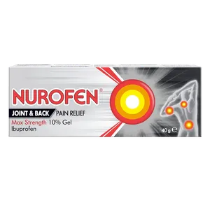Nurofen Joint & Back Pain Relief Max Strength 10% Gel 40g