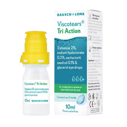 Viscotears Tri Action Eye Drops 10ml