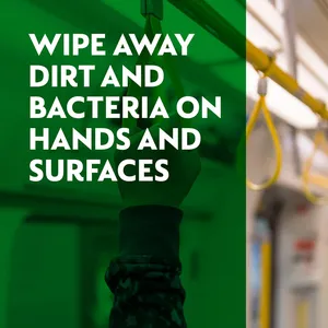 Dettol On The Go 2-in-1 Antibacterial Wipes Pack of 15