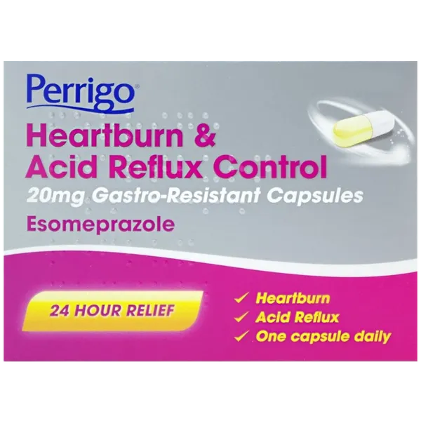 Perrigo Heartburn & Acid Reflux Control Capsules Pack of 7