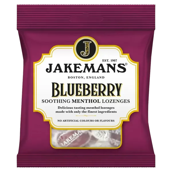 Jakemans Cough Sweets Blueberry Menthol 73g