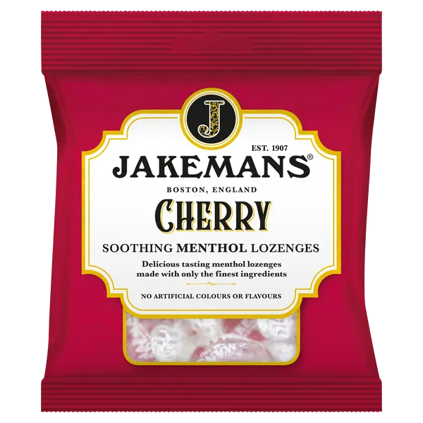 Jakemans Cough Sweets Cherry Menthol 73g