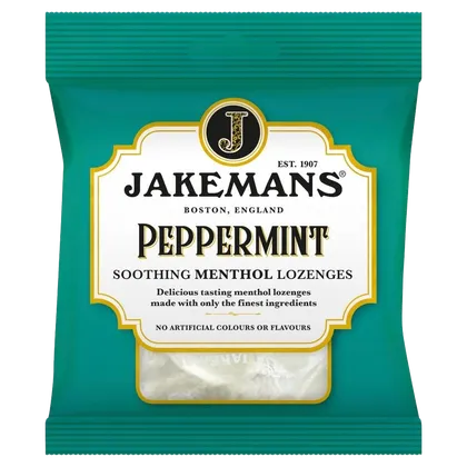 Jakemans Cough Sweets Peppermint Menthol 73g