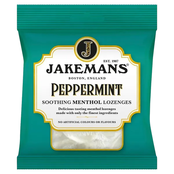 Jakemans Cough Sweets Peppermint Menthol 73g