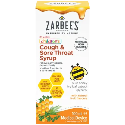 Zarbee's Children's Cough & Sore Throat Syrup 100ml