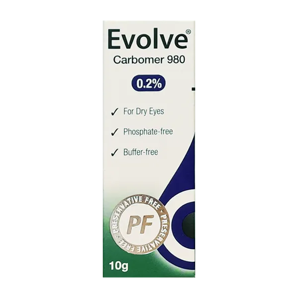 Evolve Carbomer 980 Eye Drops 10ml