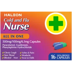 Cold and Flu Nurse All in One Capsules Pack of 16