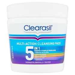 Clearasil 5-in-1 Multi-Action Cleansing Pads Pack of 65