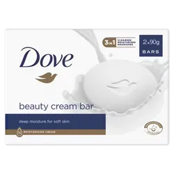 Dove Moisturising Soap Beauty Cream Bar 90g Pack of 2