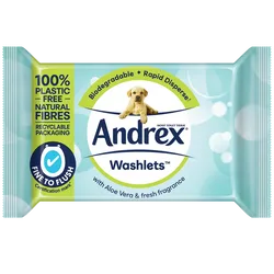 Andrex Aloe Vera Washlets Pack of 36