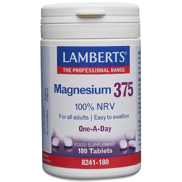 Lamberts Magnesium 375 Tablets Pack of 180